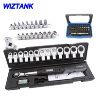 WIZTANK Taiwan Imported 3 8 Changeable Digital Display Torque Wrench WSC3-085CN Movable Head Plum Blossom Head