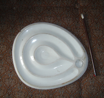 Nostalgia Collection of white porcelain color disc Stationery Disk Collection Collection of color disc