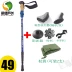Đi bộ đường dài ngoài trời trekking cực kính thiên văn dính ông già đi bộ 7075 hợp kim nhôm siêu nhẹ tay cầm thẳng ba phần gấp thanh gậy có bánh xe cho người già	 Gậy / gậy