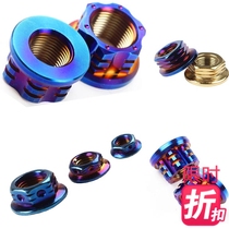 Modified fired titanium nut nut nut M6 8 10 12 M16 M18 fine tooth screw cap stainless steel 304 electric car