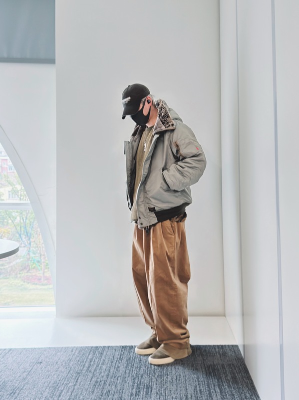 【Spring, Autumn, Winter】Demavie Design Kendo Pants Corduroy Silhouette Long Pants