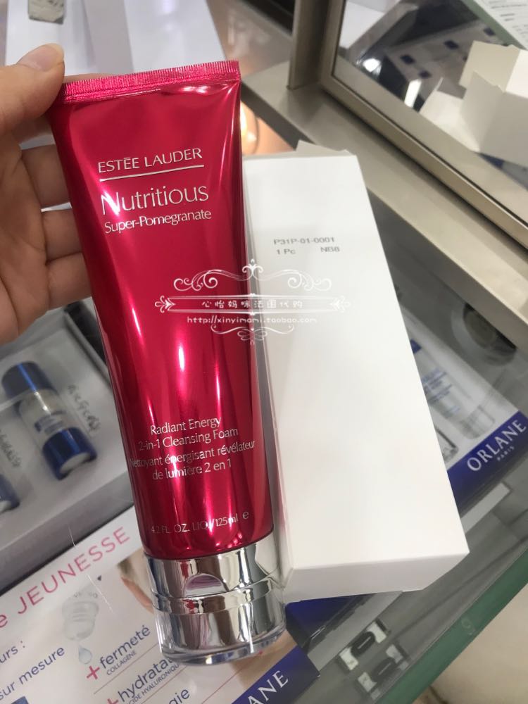 French special cabinet Estee Lauder elegant poetry Landei red pomegranate foam washed face milk 125ml deep cleaning