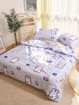 Hipster cartoon water washing cotton summer cool quilt student dormitory 1 5m bed thin quilt machine washable air conditioning quilt