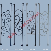 Stair handrail column wrought iron balcony bay window iron column European style assembled column