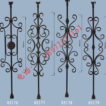 Wrought Iron Column assembly type wrought iron fence iron stair stair handrail guardrail railings hot sale