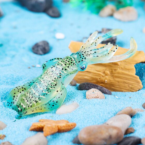 Spotted Squid Children's Realistic Science Education Marine Life Model Octopus Squid Small Animal Toy Ornament