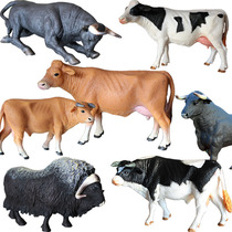 Simulation animal toy model ornaments childrens toys to improve cognition Ranch animal Cow cattle cattle Buffalo Musk cow