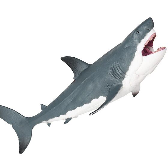 Simulated Sea World Solid Large Megalodon Animal Plastic Model Great White Shark Shark Killer Whale Model Toy