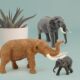Children's Solid Artificial Wild Animal Model African Elephant Mammoth Elephant Toy Set Early Education Science and Education Ornaments