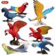 Children's toys solid simulation animal model set bird eagle parrot peacock flamingo science and education awareness