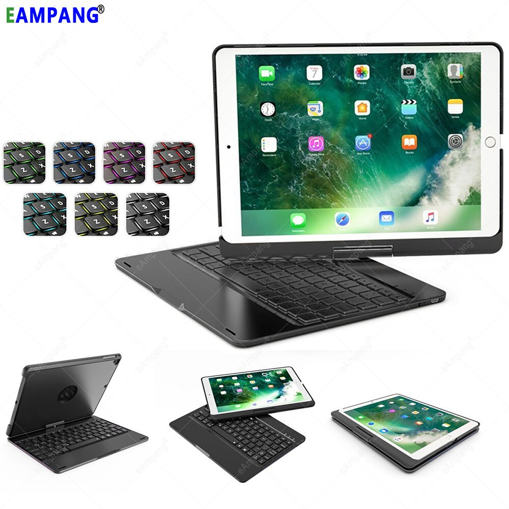 For iPad 9 7 Keboard Case Backlit BT 4 0 Bluetooth Keyboa