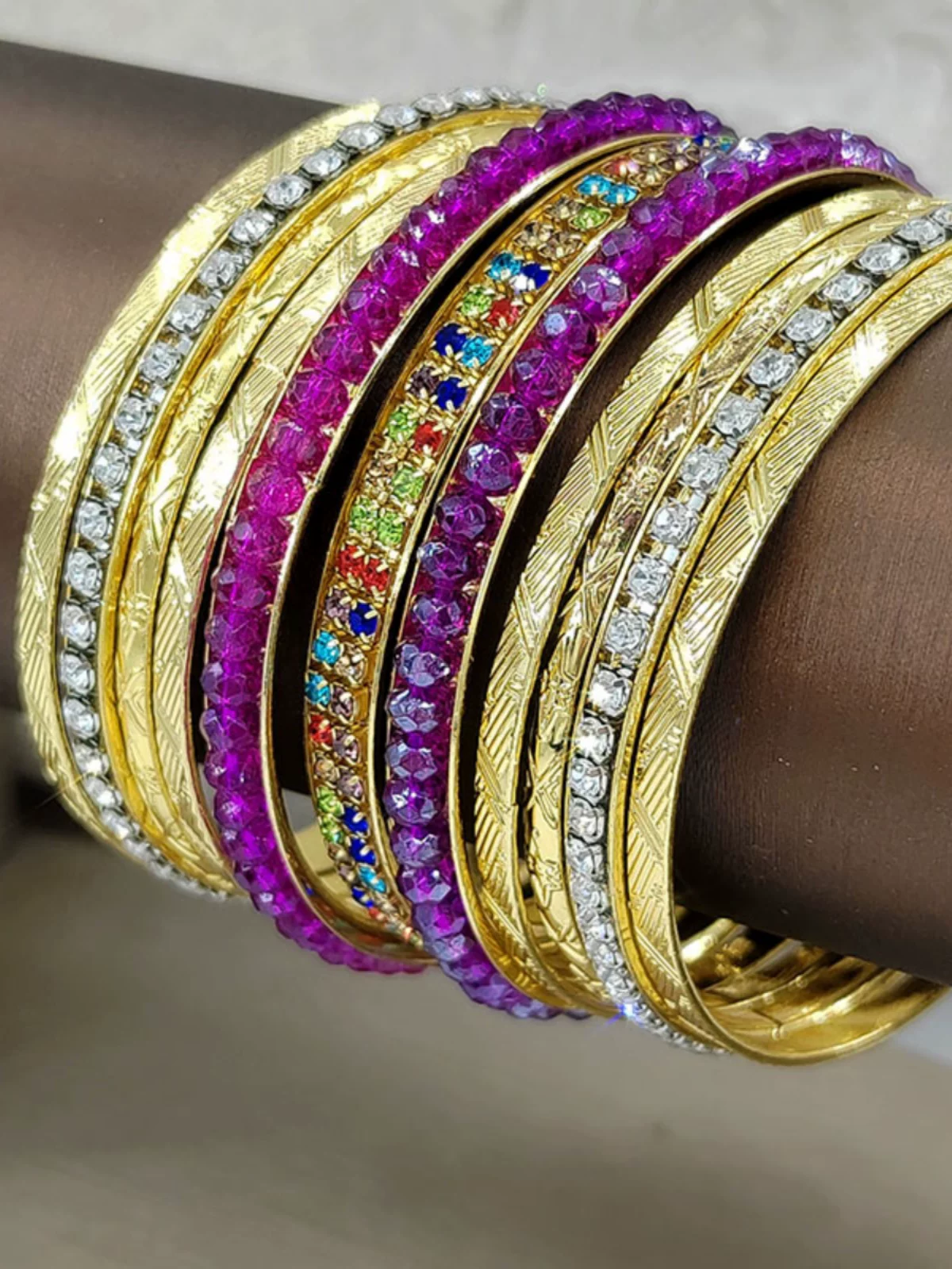 Children's multicoloured bracelet, universal accessory, India