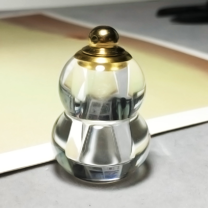 金小姐天然白水晶舍利塔吊坠许愿瓶项链香水精油瓶嘎乌盒葫芦礼品