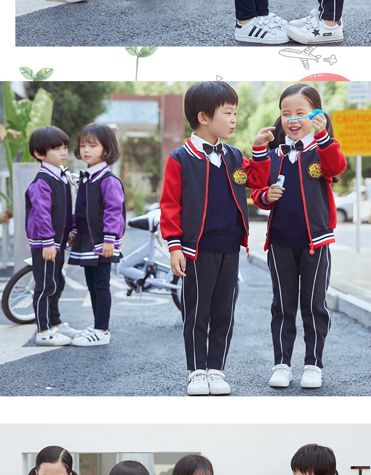 Quần áo sân vườn mẫu giáo mùa xuân và mùa thu mới đồng phục trường tiểu học thể thao quần áo phù hợp với đại học gió giáo viên Hàn Quốc tùy chỉnh váy đầm trẻ em 13 tuổi