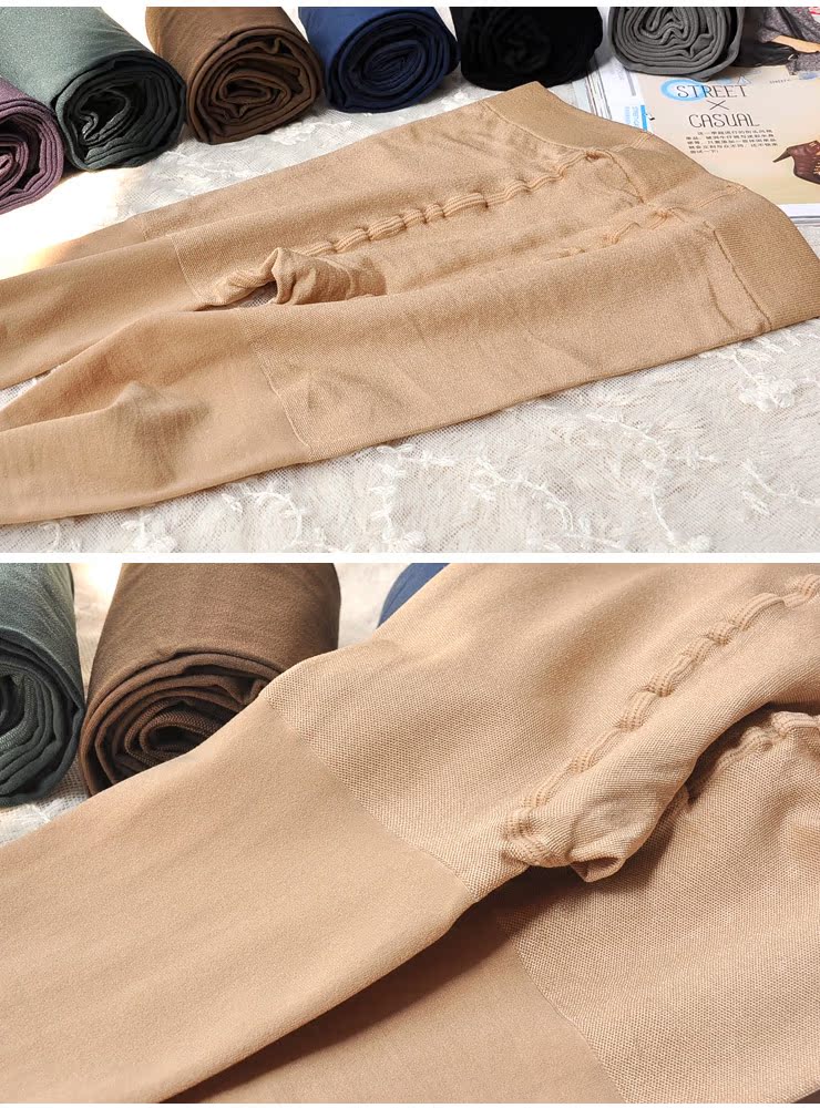Đặc biệt giải phóng mặt bằng 120D mùa xuân và mùa thu skinny chân quần lửng nhung mờ chống vớ phụ nữ quần tất da