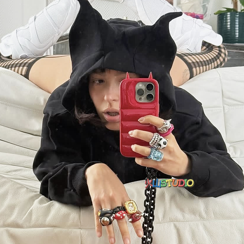 [Volcano] Bts Jungkook's Same Style Little Devil Phone Case