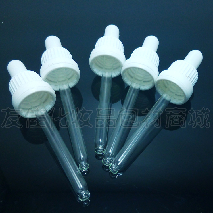 Direct supply of essential oil bottle white large head cover with white rubber drop tube 5 10 15 20 30 50 100ML