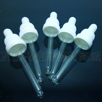 Straight for essential oil bottle white large head cover with white rubber head dropper 5 10 15 20 30 30 50 100ML