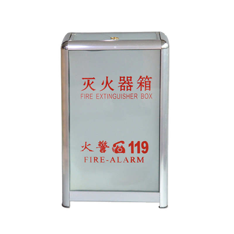 4kg fire extinguisher glass box 8kg fire extinguisher placement box Aluminum alloy fire inspection equipment Shop school