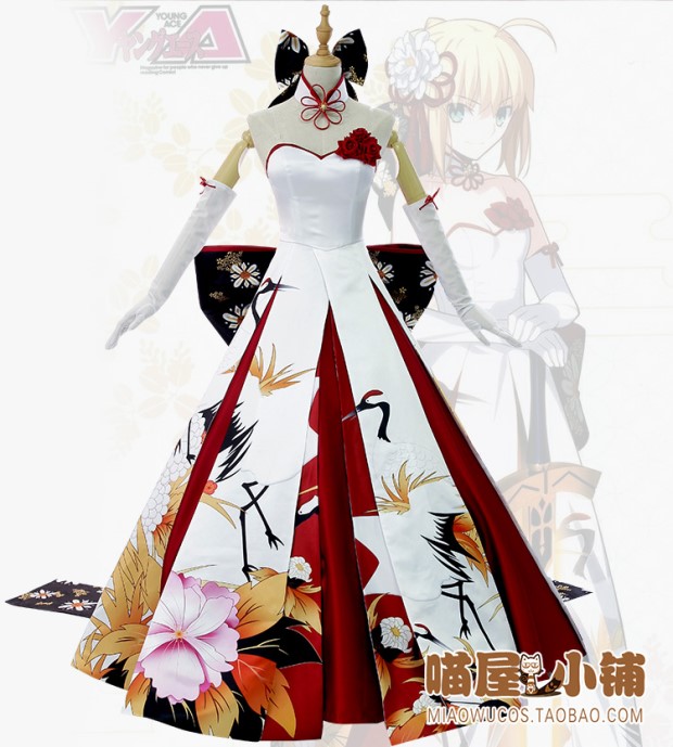 Bắc gấu cosplay trang phục cho thuê hoa cưới saber cẩu COS quần áo kimono váy cưới Alto Liya đồ ngủ cosplay thỏ