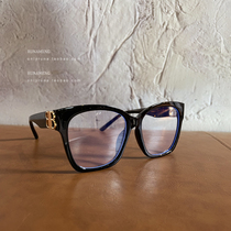 RUNA HOME retro fashion double B big black frame men and women Blue Light anti ultraviolet flat light myopia frame frame frame