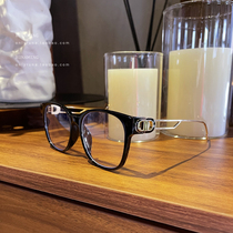 RUNA HOME retro star big frame small face temperament big black frame plain anti blue light myopia frame frame frame