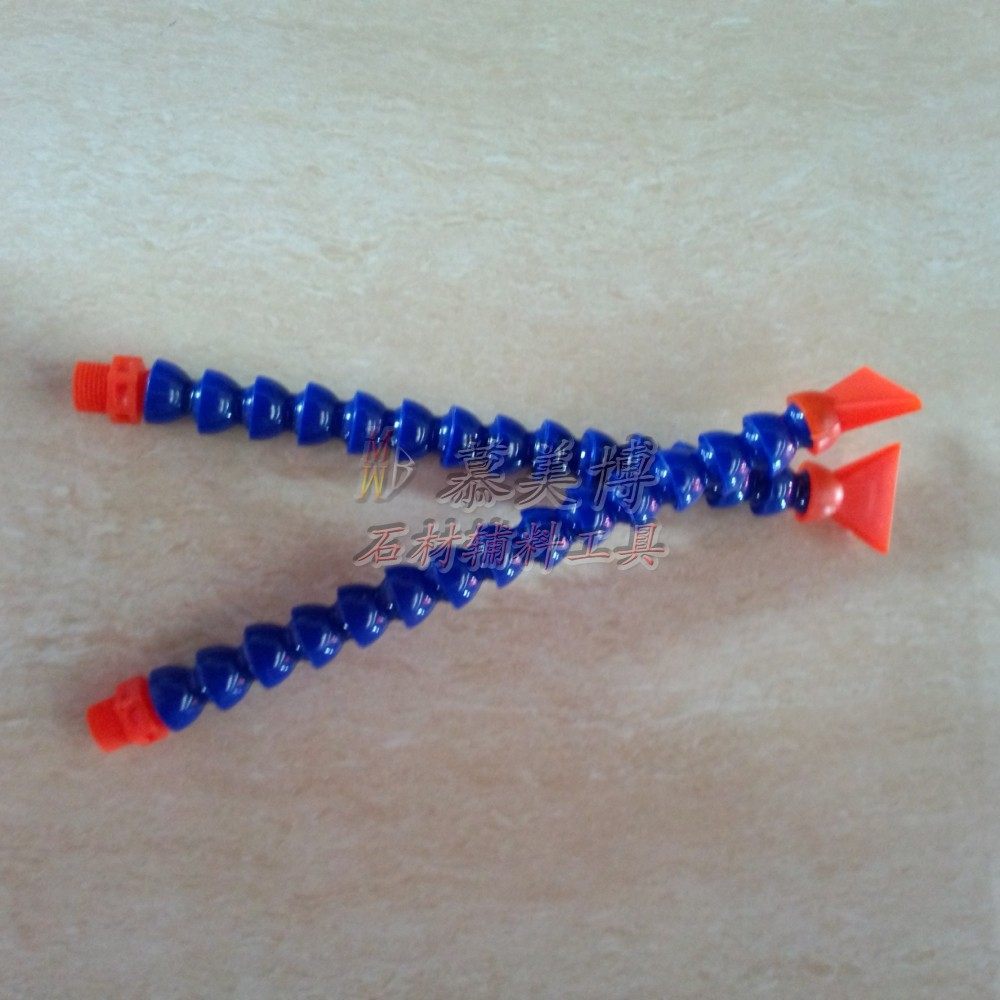 Cutting machine water pipe cooling pipe Slub pipe bendable pipe Stone cutting machine special water pipe Small flat mouth 4 pipes