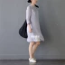Màu sắc siêu mỏng ramie váy dài cải tiến sườn xám Pan khóa Dịch vụ trà Zen nhỏ tay áo bảy điểm mùa hè - Sản phẩm HOT đầm thiết kế đẹp Sản phẩm HOT