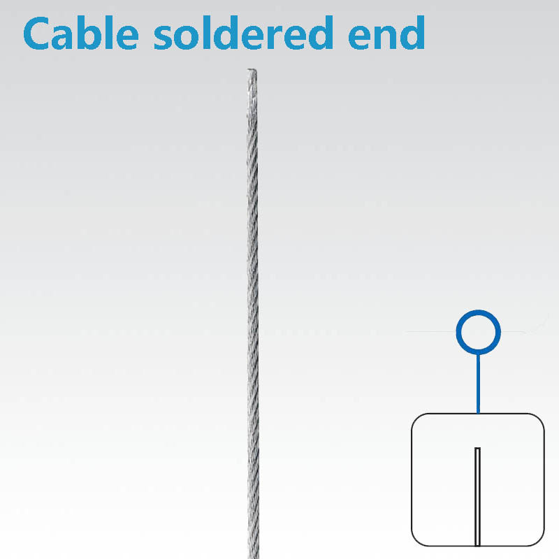 Japan barren suspension system full of steel wire rope end immersion tin treatment