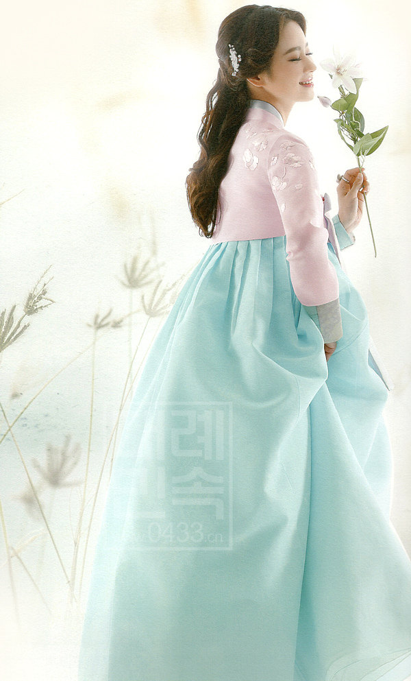 Korea imported fabric Hanbok bride wedding wedding toast Hanbok 703H-X02066