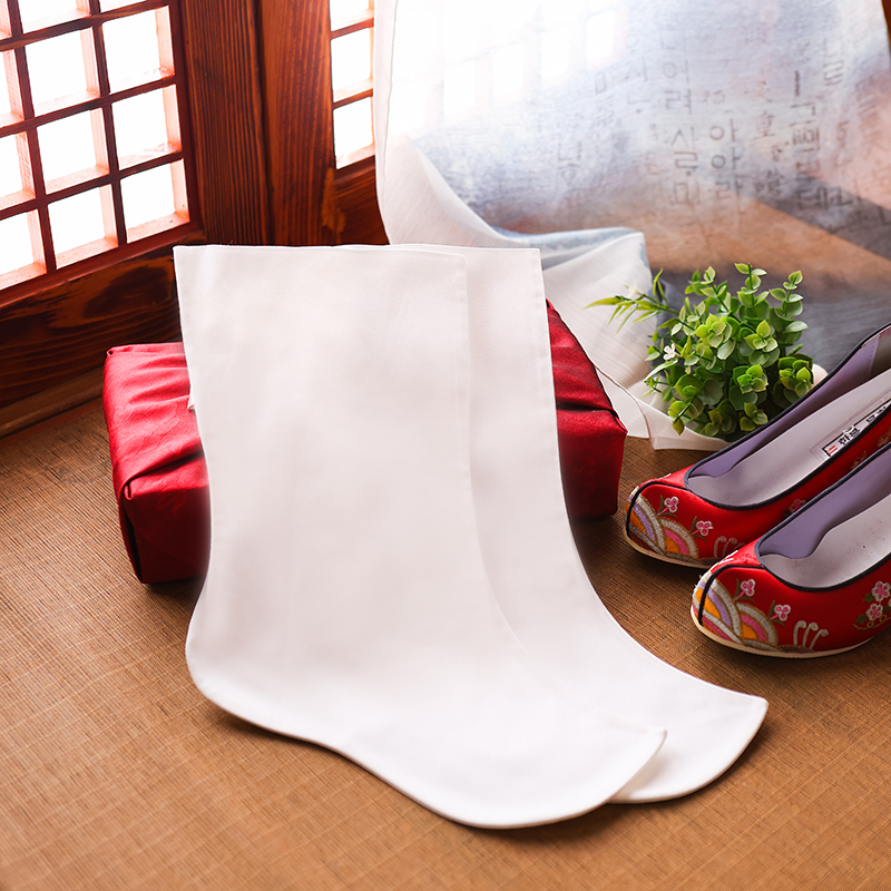 Men's and Women's Korean Socks with Slight Elasticity, Korean Dance White Socks H-P01626
