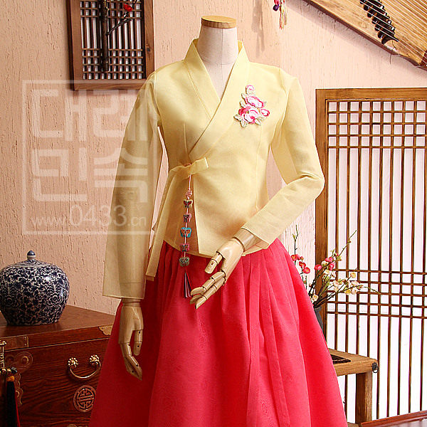 Korean national folk practice dance dress dancing in Korean suit and skirt H-S01198