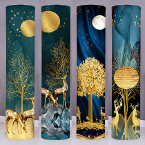 Cylindrical vertical Gree air conditioning cover 2p simple modern living room cabinet air conditioning dust cover air conditioning cover fabric art