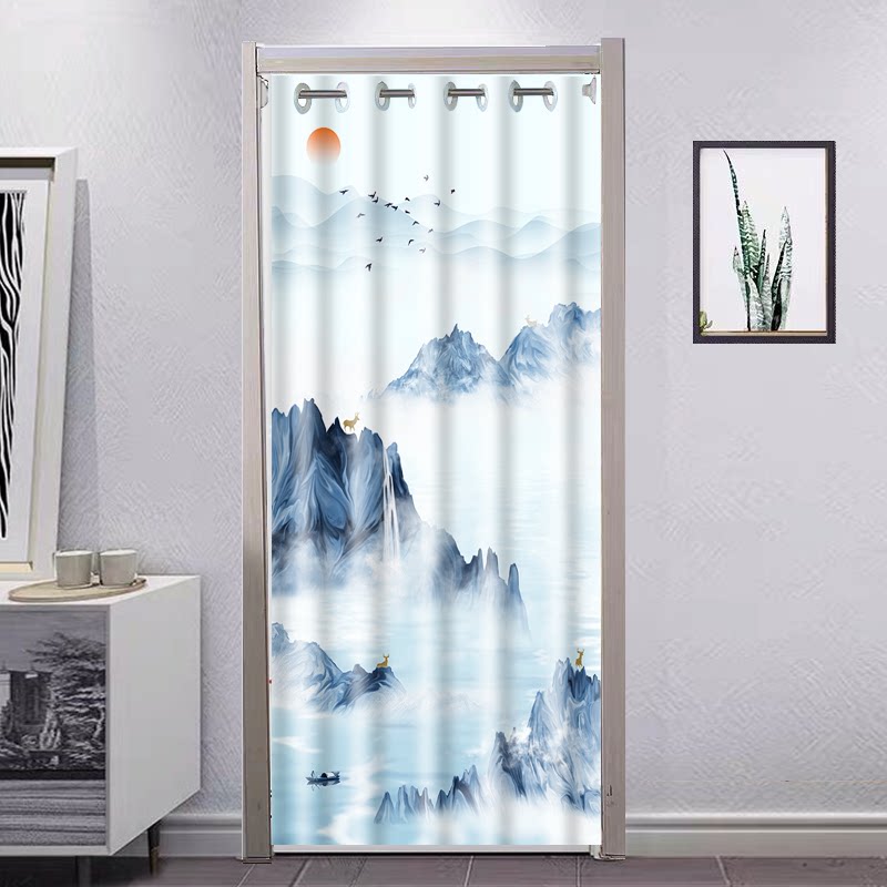 Door curtain partition window to block window cloth bedroom household toilet bathroom kitchen dressing room curtain