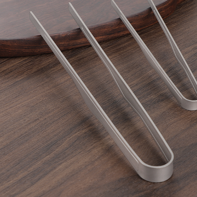 Pure Titanium Tea Clip Tea Cup Titanium Alloy Tweezers Qutia Tea With Tea Dao Six Gentleman Accessories Tea Making Tools
