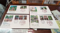 Japan Commemorates the First Day of the postmark-World Heritage Third Group The First Set of 4 All