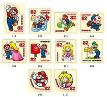 Japan Credit Sales Stamps-Super Mario-2017-82 yen 10 sheets-g166.