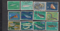 Japan Credit and Sale Stamps-Fish and Aquatic Products-1966-12 All-C441-452