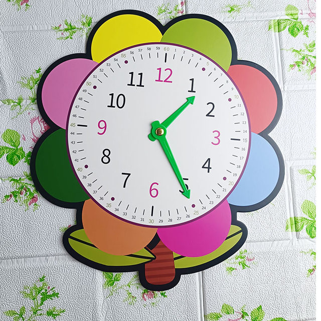 Mathematics teaching aids clock model primary school clock face learning aids teaching clock learning clock children free dial pointer