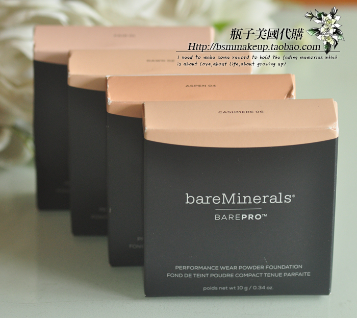 Mỹ chính hãng BareMinemony BarePRO khoáng che giấu bột lâu dài 10g phấn phủ hàn quốc