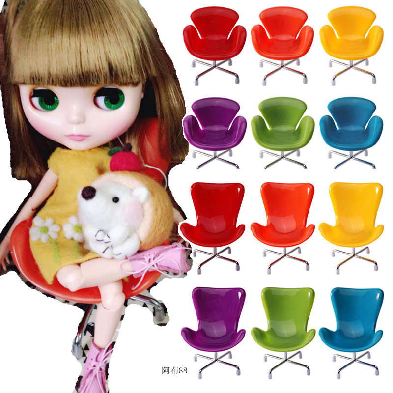 Little cloth Pulip Keer Tangguo doll chair 6 points mini chair toy props car doll safety seat
