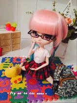 Small P Pulit Doll Moisture Mirror 3 min BJD Doll Black Book Book of angio glasses send mirror cloth