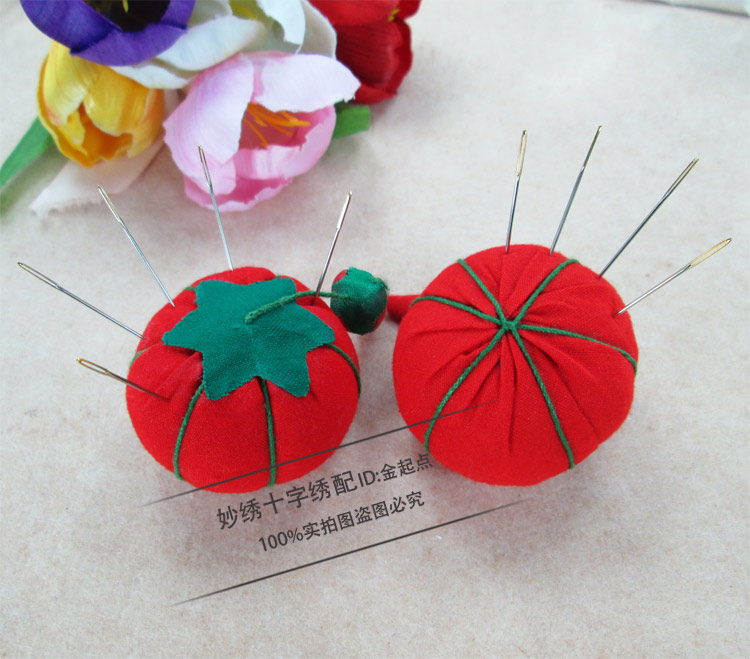 Miao công cụ thêu khâu dễ thương cà chua kim chèn kim thêu kim pp bông helper tốt - Công cụ & phụ kiện Cross-stitch chỉ thêu