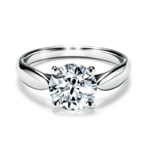 Vallon jewelry 18K Platinum 50 four claw diamond classic platinum diamond nv jie Custom 1 karat engagement ring