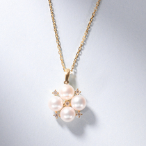 Wanlun Jewelry 18K Gold Agu House Pearl Pendant Japan AKOYA Sea Water Drop Diamond Custom Recommended