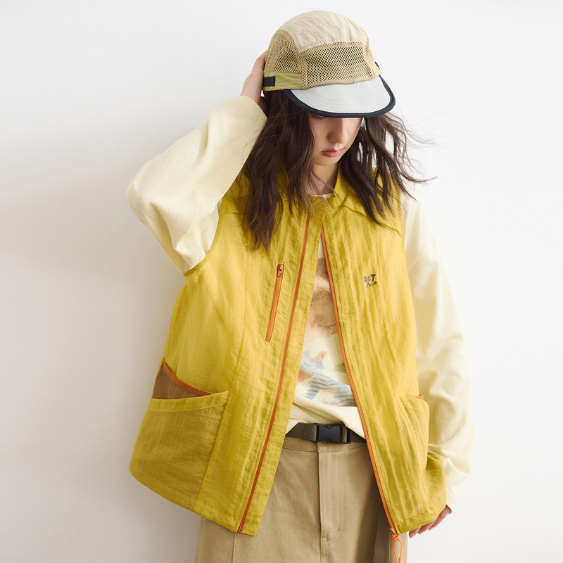 Octopusme Outdoor Lightweight Vest for Women 2026 Summer New Multi-Pocket Vest Cardigan Jacket