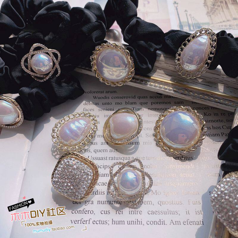 Mabe Highlights Pearl Real Gold Bottom Care Artisanal Butterfly Knot Hair Accessories Wood Wood DIY Community