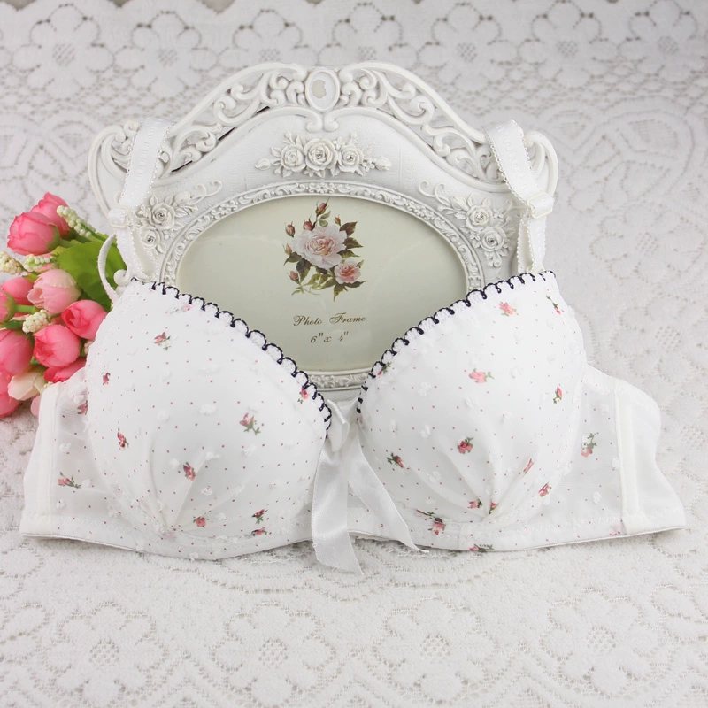 Phong cách mục vụ ngọt ngào học sinh trung học Nhật Bản khuôn mỏng cup mùa hè dễ thương cotton bra phù hợp với đồ lót thoải mái do lot