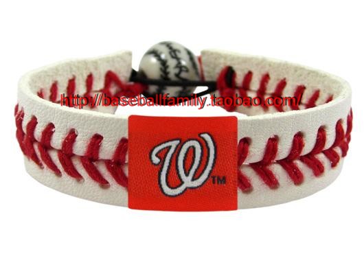 Faux Leather Leather Fans Vòng tay Vòng tay BASEBALL SEAM BRACELET Vớ trắng - Vòng đeo tay Cuff vòng tay nam