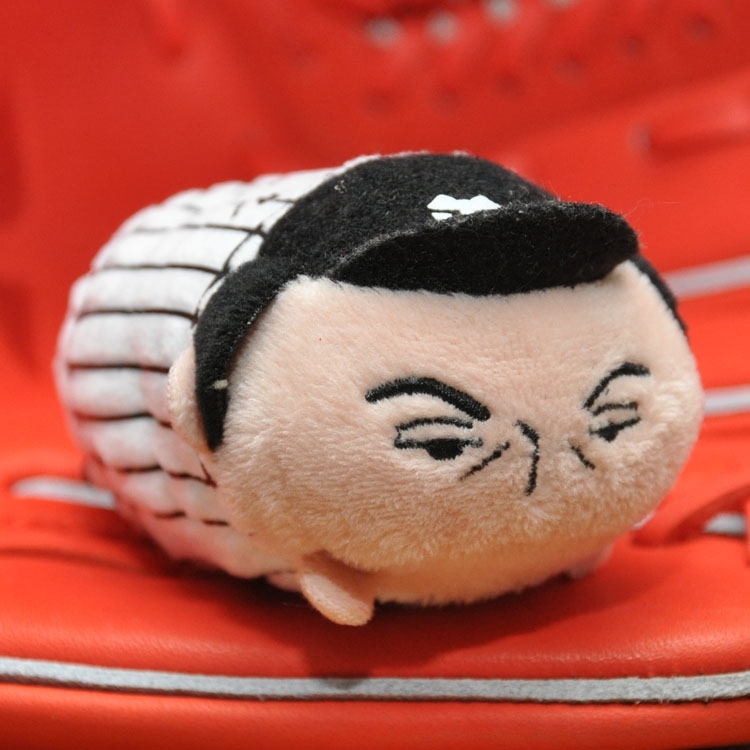 Hổ npb Nhật Bản bóng chày búp bê sang trọng búp bê đồ chơi búp bê Hanshin tay chuột kéo cổ tay hỗ trợ - Bóng chày 	gậy bóng chày xanh